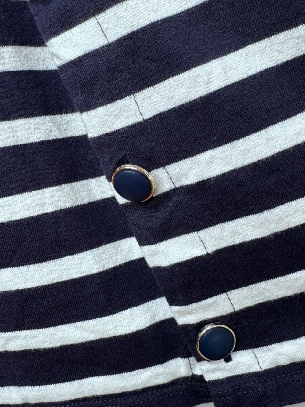 Sézane Navy and White Striped Noan Marinière Sweater - Picture 9 of 11